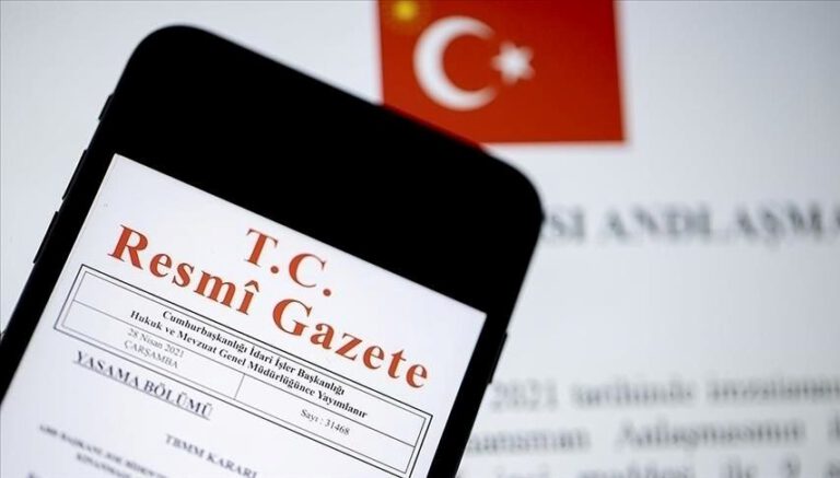 Resmi Gazete'de bugün (22 Aralık 2024 Resmi Gazete kararları)