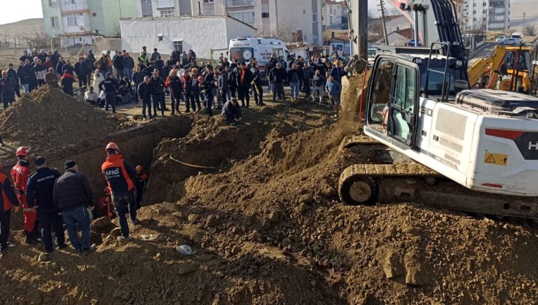 Ankara'da inşaatta göçük: 1 ölü, 1 kayıp