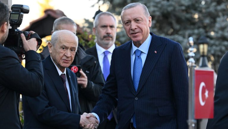 Erdoğan-Bahçeli görüşmesi sona erdi