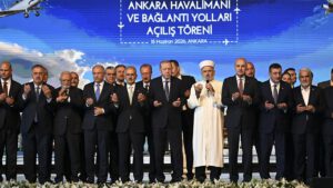 Ankara Havalimanı dualarla açıldı