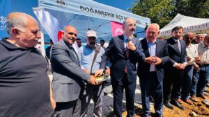 Doğanşehir Kurucaova Merkez Camii'nin temeli atıldı