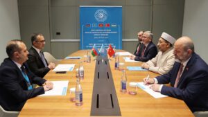 Başkan Arpaguş, Azerbaycan Dini Kurumlarla İş Üzre Devlet Komitesi Başkanı Mammadov ile görüştü