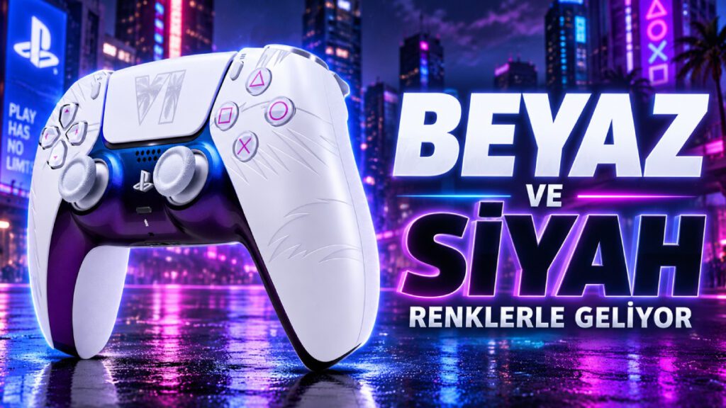 GTA 6 Temalı Dualsense Tanıtıldı! Vice City Esintileriyle Büyülüyor